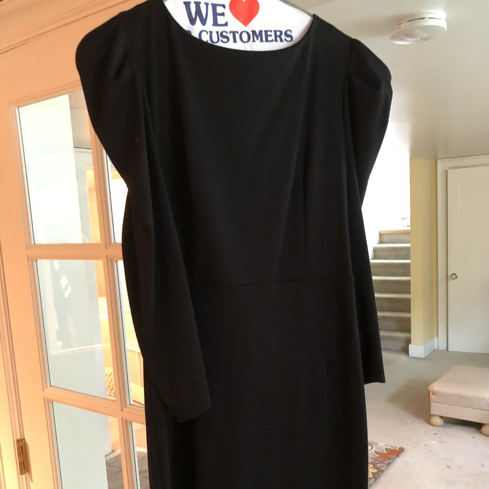 Black B.B. Dakota puff sleeve pencil dress